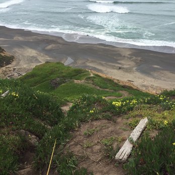 Pacifica's Secret Waterfall - Looks like breeze going down. View from the top - Beaches Near Me Pacifica's Secret Waterfall - Looks like breeze going down. View from the top - Beaches Near Me