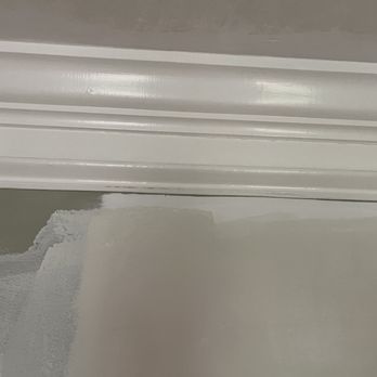 Plumbing Express - Living room molding hit hard several times with sanding pole. Also paint on moldings that were repainted. - Plumbing Near Me - Atlanta, Georgia Plumbing Express - Living room molding hit hard several times with sanding pole. Also paint on moldings that were repainted. - Plumbing Near Me - Atlanta, Georgia