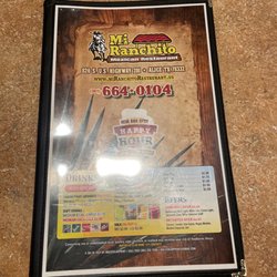 Mi Ranchito Mexican Restaurant - Menu