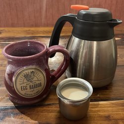 Decaf coffee with oat milk