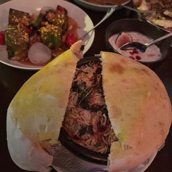 Daru - Wild Mushroom Biryani (served with raitu), Pesto Paneer Tikka - Cocktail Bars Near Me - Washington, DC, District of Columbia Daru - Wild Mushroom Biryani (served with raitu), Pesto Paneer Tikka - Cocktail Bars Near Me - Washington, DC, District of Columbia