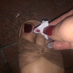 Cleaning off excess nail polish