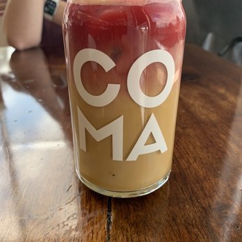 Coma Coffee Roasters - Iced Pink Lady Latte - Coffee Roasteries Near Me - Richmond Heights, Missouri Coma Coffee Roasters - Iced Pink Lady Latte - Coffee Roasteries Near Me - Richmond Heights, Missouri