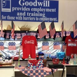 Goodwill - Cash area decorated for the Holiday