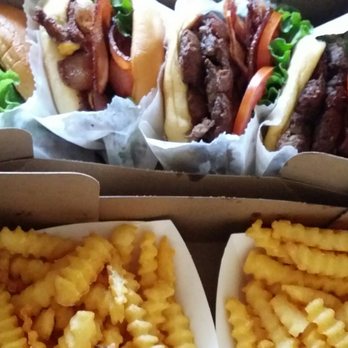 Shake Shack Glendale - burgers and fries..bacon and cheese sauce on the side - Burgers Near Me - Glendale, California Shake Shack Glendale - burgers and fries..bacon and cheese sauce on the side - Burgers Near Me - Glendale, California