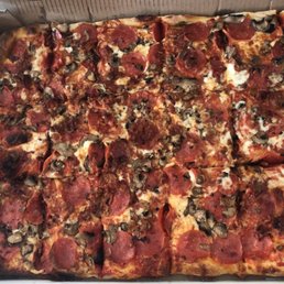 Spitfire Slice - Party sized pepperoni, bacon and mushroom - pizza, food - Pizza Near Me - New Tecumseth, Ontario