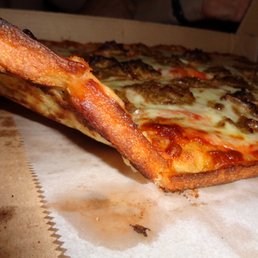 This is a Sicilian pizza LOL This is a Sicilian pizza LOL