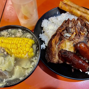 Oriental Mart - Sinigang ribs, longanisa, fried bangus head and lumpia. - Filipino Near Me - Seattle, Washington