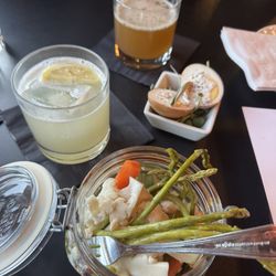 The Dogwood cocktails + kitchen - Yellow rose, Frank the owl, pickled veggies & egg
