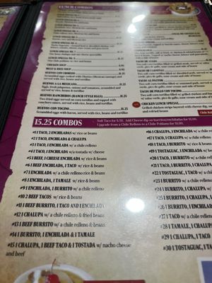 Menu photo 6 Vallarta’s Mexican Restaurant Wesley Chapel, FL