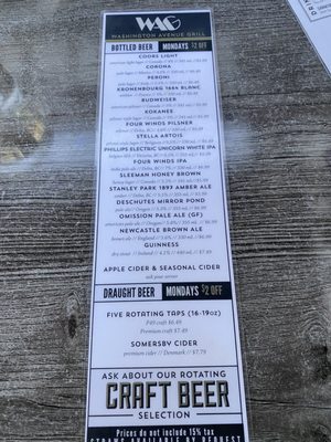 Menu photo 2 WAG Washington Avenue Grill White Rock, BC Menu photo 2 WAG Washington Avenue Grill White Rock, BC