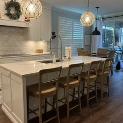 Talent Wood Floors - Kitchen backsplash and flooring done by Talent Wood Floors