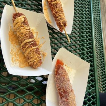 Seoul Hotdog - Hot cheeto crusted veggie dogs - Hot Dogs Near Me - Berkeley, California