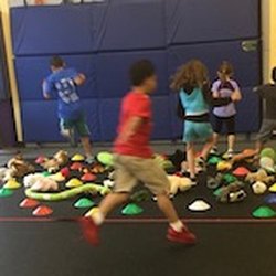 Childrens Special Services - Controlled chaos with an objective to look at your feet and your destination at the same time!! (Following a map etc.)