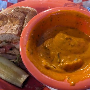Bonefish Mac's Sports Grille - 1/2 club sub It was warm & yummie Tomato Bisque was Amazing. - American Near Me - Lighthouse Point, Florida Bonefish Mac's Sports Grille - 1/2 club sub It was warm & yummie Tomato Bisque was Amazing. - American Near Me - Lighthouse Point, Florida
