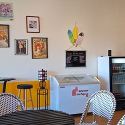 The interior ambiance and decor fits the nature of the business and its St. Augustine location.