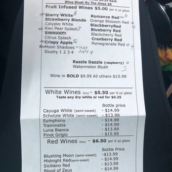 Silver Moon Winery - the price of the wine - Wineries Near Me - Dover, Ohio