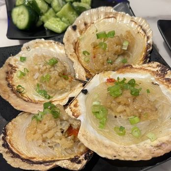 GUI BBQ Restaurant & Bar - cucumber salad + scallop vermicelli (do not recommend either of them) - Barbeque Near Me - Irvine, California