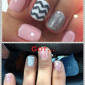 Happy Nails - Not bad for free handing the chevron look but not worth the extra $$ - Nail Salons Near Me - Henderson, Nevada Happy Nails - Not bad for free handing the chevron look but not worth the extra $$ - Nail Salons Near Me - Henderson, Nevada