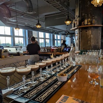 Roost - I removed the people from this photo. In reality, the entire bar was occupied by participants. Look at these coffee martinis! - American Near Me - Buffalo, New York