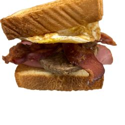 The Big Pig:   sausage, bacon, ham, egg, cheese served on Texas toast.