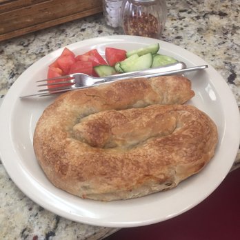 Balkan Grill - Meat borek. Very good but would have liked some yogurt with it. - Mediterranean Near Me - Alexandria, Virginia