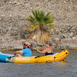 Cattail Cove State Park - Us kayaking at Cattail cove