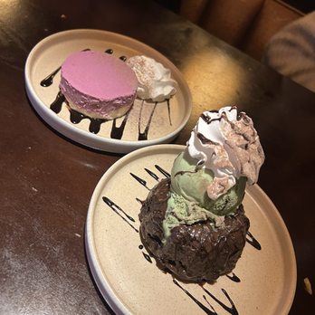 Arario Midtown - Lava Bundt with Green Tea Ice Cream and Ube Cheesecake - Korean Near Me - Reno, Nevada