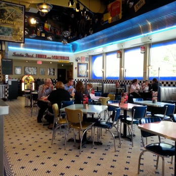 Portillo's Elmhurst - Half of the dining area - Hot Dogs Near Me - Elmhurst, Illinois