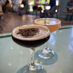 Espresso martini & orange mimosa.