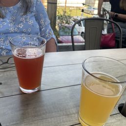 Couple of beers out back. Couple of beers out back.