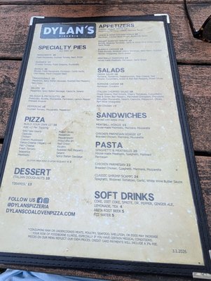 Menu photo 1 Dylan’s Pizzeria Port Aransas, TX Menu photo 1 Dylan’s Pizzeria Port Aransas, TX