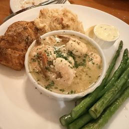 Salmon with Shrimp Scampi Salmon with Shrimp Scampi
