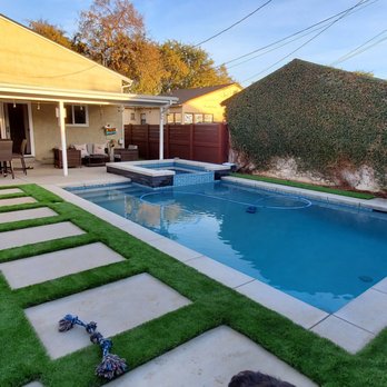 Gorilla Grass - a backyard with a swimming pool - Landscaping Near Me - Dana Point, California Gorilla Grass - a backyard with a swimming pool - Landscaping Near Me - Dana Point, California