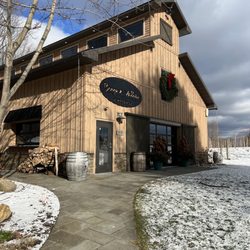 Boyne Valley Vineyards - Tuck waiting just inside the door