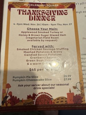 Menu photo 7 Huckleberry Square Burien, WA