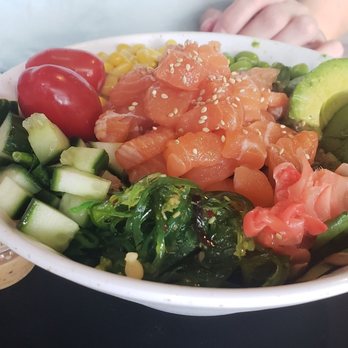 Komeya Cafe - Salmon Salad - Japanese Near Me - Markham, Ontario