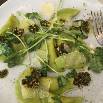 Spencer - Ramp & burratta mezaluna. - New American Near Me - Ann Arbor, Michigan