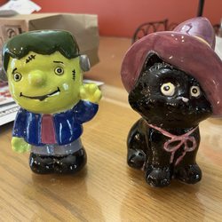 Paint Some Pottery - Our Halloween creations from Paint Some Pottery!