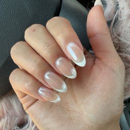 french tip with chrome