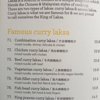 Laksa King - Laksa menu - Fast Food Near Me - Flemington, VIC