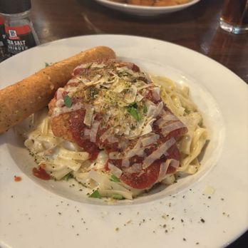 Applebee's Grill + Bar - Chicken Parmesan and Alfredo noodles. - American Near Me - Visalia, California