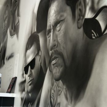 George's Cafe - Wall art: The place is a shrine to Mexican Cinema (that looks like Danny Trejo). - Breakfast & Brunch Near Me - West Covina, California