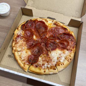 Go 4 Pizza - 10" pepperoni, asked for the pepperonis to be arranged in the shape of a heart and they actually did it! so cute! - Pizza Near Me - Rancho Cordova, California Go 4 Pizza - 10" pepperoni, asked for the pepperonis to be arranged in the shape of a heart and they actually did it! so cute! - Pizza Near Me - Rancho Cordova, California