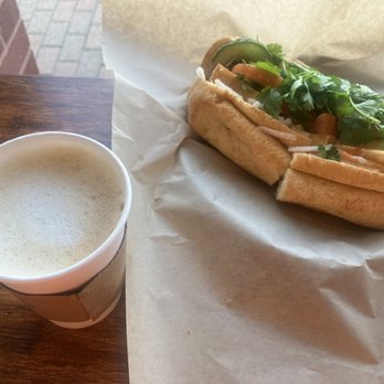 Basu - Latte And Veggiecado Banh Mi - Coffee & Tea Near Me - Northbrook, Illinois Basu - Latte And Veggiecado Banh Mi - Coffee & Tea Near Me - Northbrook, Illinois