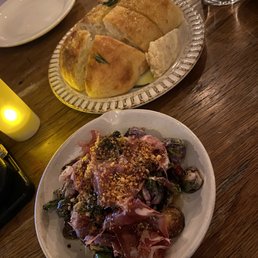 Brussels sprouts & focaccia