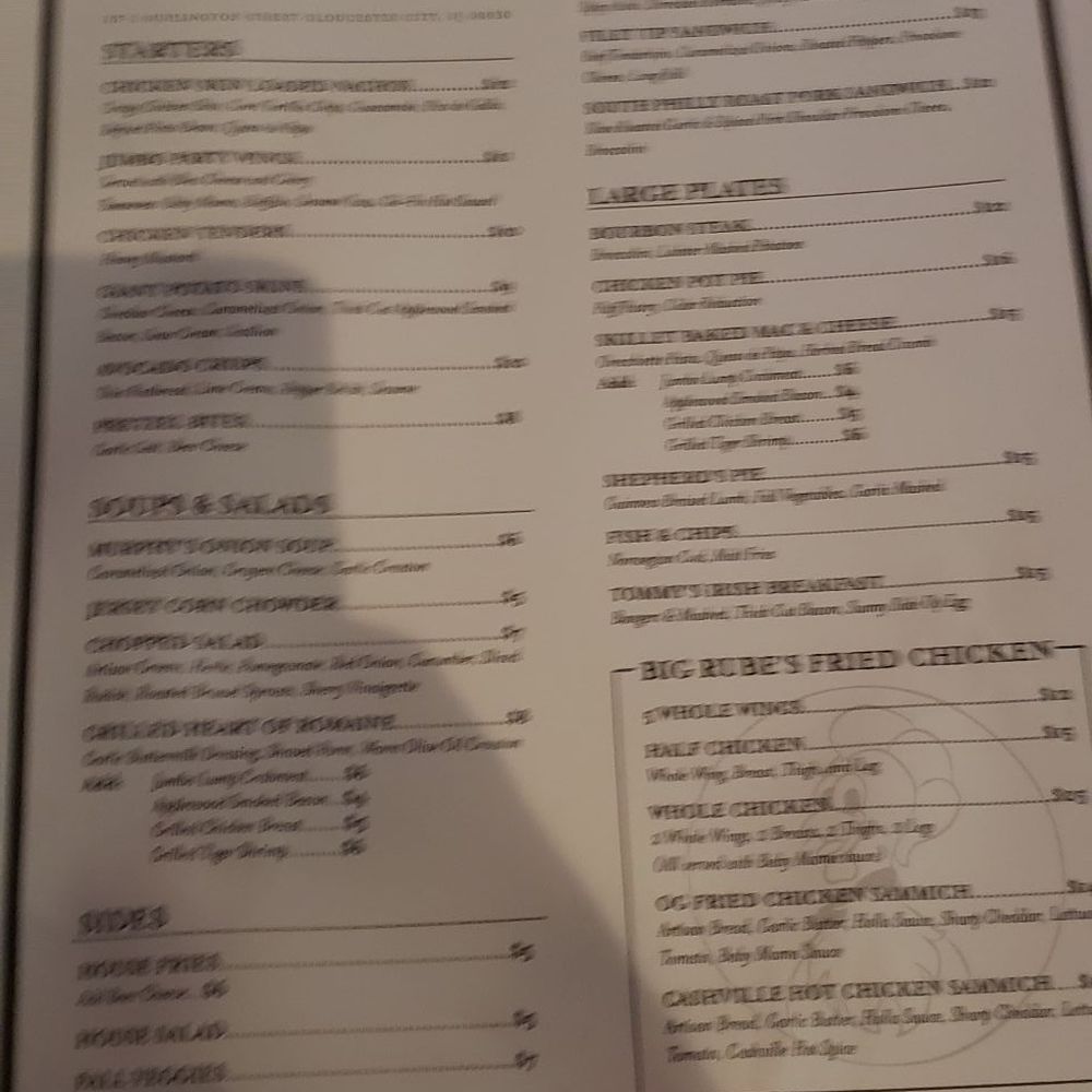 Thomas Murphy's Pub - Menu - Pubs Near Me - Gloucester City, New Jersey Thomas Murphy's Pub - Menu - Pubs Near Me - Gloucester City, New Jersey