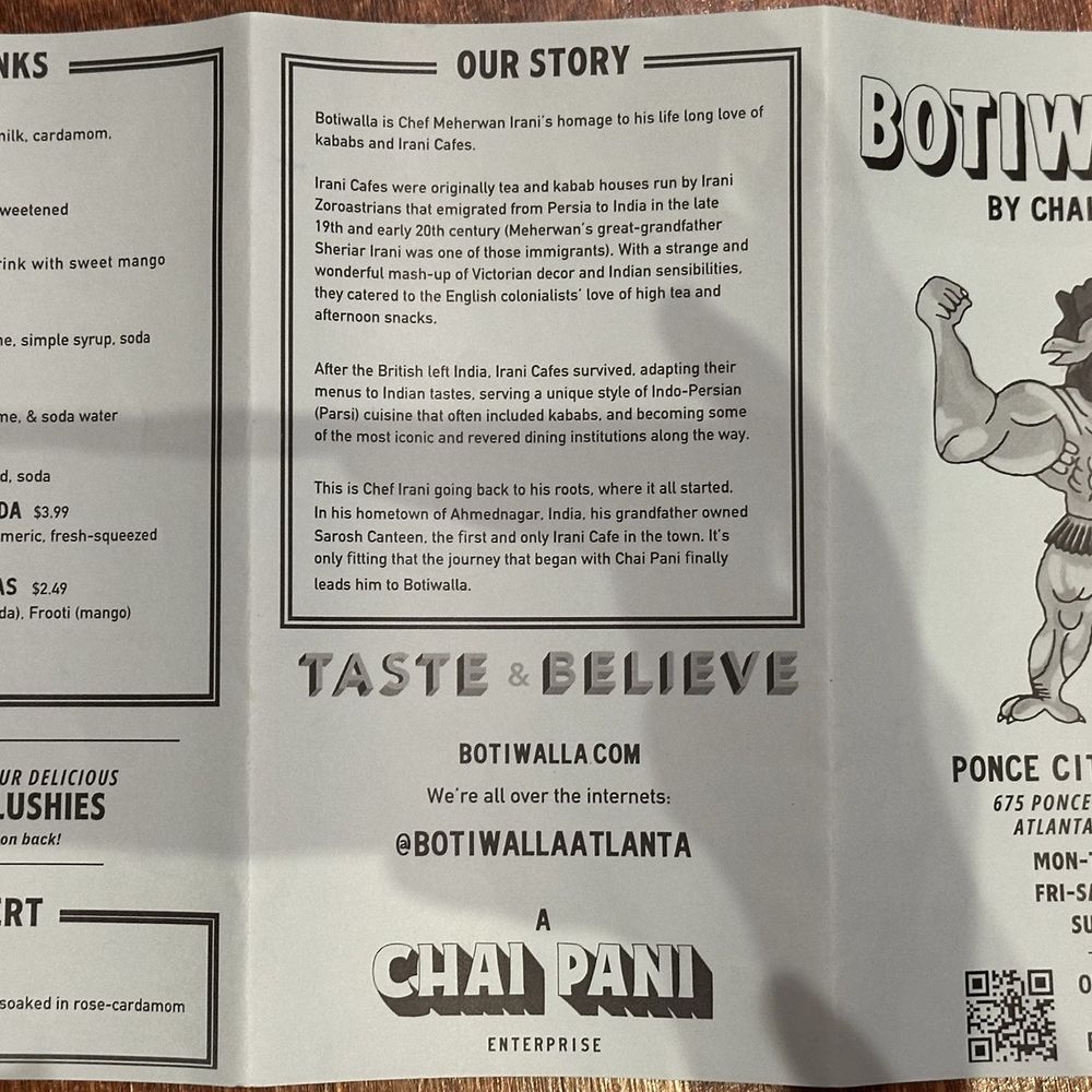 Botiwalla by Chai Pani - Menu - Indian Near Me - Atlanta, Georgia