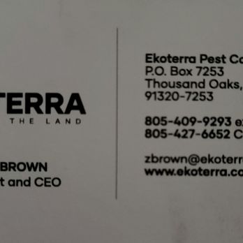 Ekoterra - Miguel was great! - Pest Control Near Me - Camarillo, California Ekoterra - Miguel was great! - Pest Control Near Me - Camarillo, California