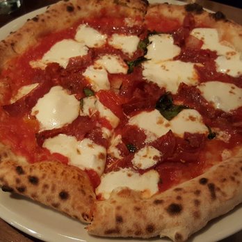 Verde - Spicy sausage, mozzarella and basil. - Pizza Near Me - Baltimore, Maryland Verde - Spicy sausage, mozzarella and basil. - Pizza Near Me - Baltimore, Maryland